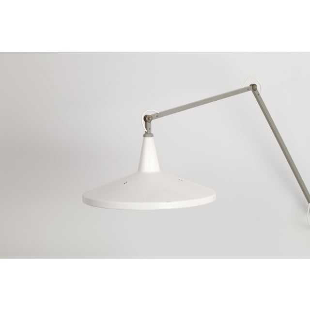 Metal Panama Wall Lamp by Wim Rietveld for Gispen, 1950s For Sale - Image 7 of 18