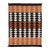 Modern Navajo Style Geometric Wool Rug Handmade Terracotta & Charcoal Flatweave For Sale
