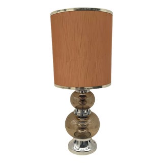 Lamp in Smoked Glass and Chrome by Joseph Richard Essig, Germany, 1970s For Sale