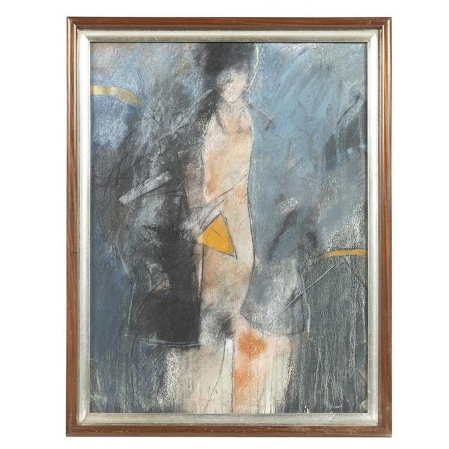 Mário Bismarck, Composition, 20th Century, Pastel on Paper For Sale - Image 6 of 6