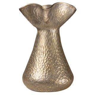 Austrian Iridescent Glass Vase For Sale