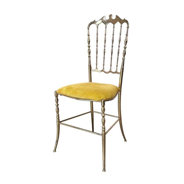 Italian Brass Dining Chair by Chiavari, 1970s For Sale - Image 11 of 11