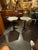 This pair of Italian modern black steel and marble hex tables exudes sophistication and elegance in any home decor. The...