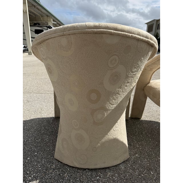 Directional Pair of Decorator Mid Century Post Modern Armchair Lounge Chairs For Sale - Image 4 of 13