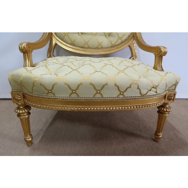 Set of Mid 19th Century Louis XVI Queen Armchairs For Sale - Image 16 of 18