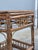 Set of three Art Nouveau stackable Italian bamboo tables. The medium one measures 63cm in height, 32cm in width, and 30cm...