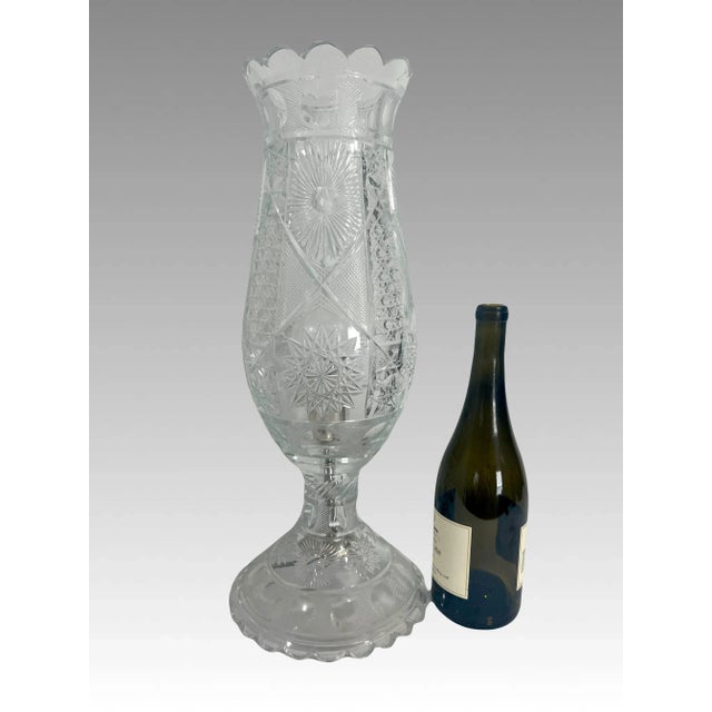 The photographs do not do these lanterns / table lamps justice. A very high-quality and impressive pair of sparkling cut...