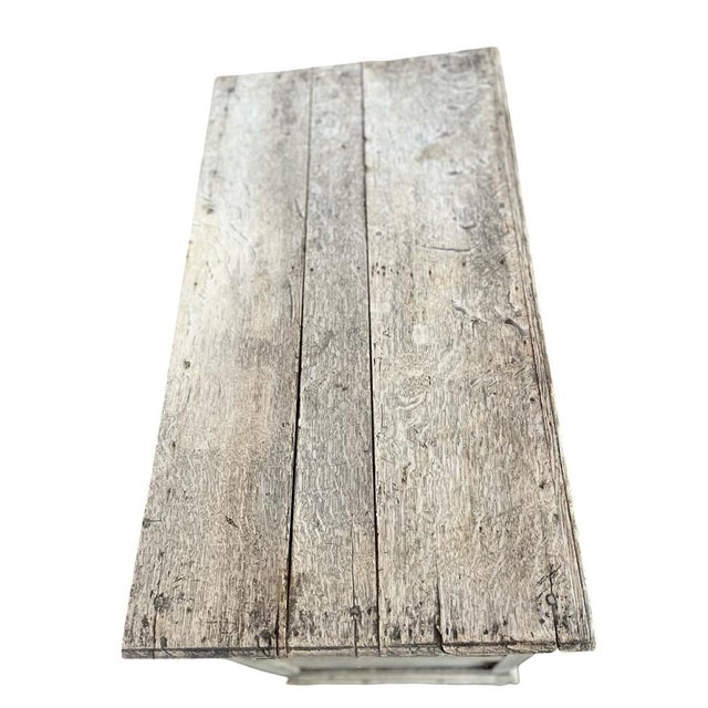 18th Century English Bleached Oak Jacobean Chest of Drawers For Sale - Image 13 of 18