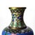 Antique Chinese Figural & Floral Cloisonne Enameled Vase C1920 For Sale - Image 6 of 10