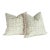 Thibaut Labyrinth Velvet Pillows in Sage For Sale