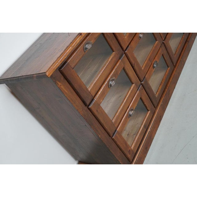 Vintage Dutch Pine Haberdashery Shop Cabinet For Sale - Image 16 of 18