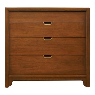 Huntley Furniture Rustic Contemporary Modern 34" Low Chest 1061 - Tawny Walnut Finish For Sale