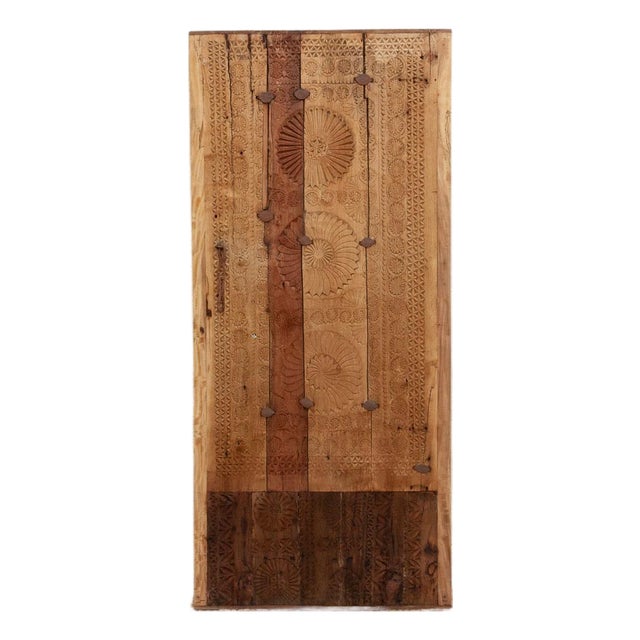 Antique Heavily Carved Fusion Collage Door For Sale