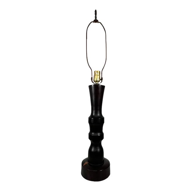 Sculptural Table Lamp in Palo Fierro Desert Ironwood, Mid-Century Modern For Sale