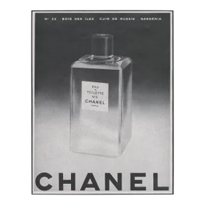 1954 Mid-Century Vintage French Advertisement Print- Chanel No. 5, Matted