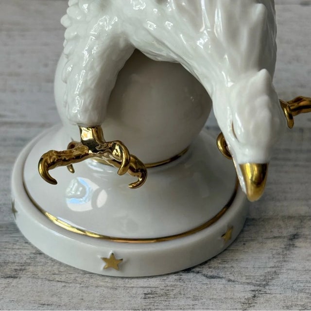Vintage "The Lenox Ivory Eagle" Figurine Fine Porcelain (1995) Discontinued For Sale - Image 9 of 9