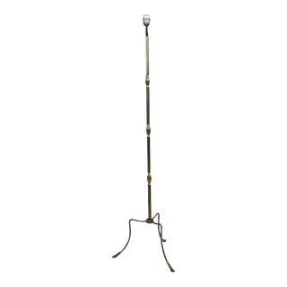 Antique Vintage Brass French Style Art Nouveau Style Floor Lamp For Sale