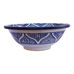 Flower Ceramic Black White Countertop Vessel Sink