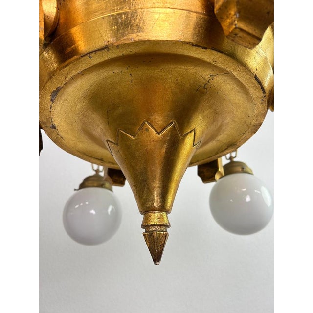 Large Art Deco Chandeliers in the style of Dagobert Peche, 1920s For Sale - Image 12 of 15