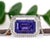 Art Deco 8.3cts Tanzanite Statement Pendant W Diamond Halo in 14k Solid Gold | Em 13x9mm For Sale - Image 3 of 7