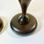 Early 20th C. Antique Federal Farmhouse Americana Hand Turned Walnut Candle Holders - A Pair For Sale - Image 10 of 11