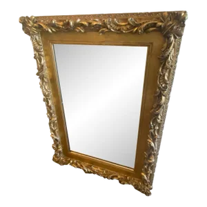 19th Century Antique Baroque Gilt Frame Mirror
