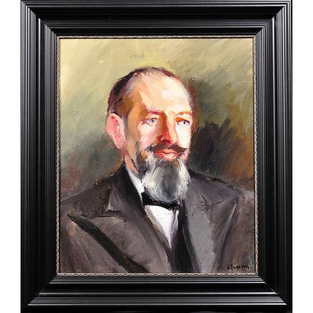 S Sassoon, A Portrait of a Gentleman, 1920s, Oil on Canvas, Framed For Sale