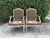 Vintage Fairfield Louis XV Style Painted Bergere Lounge Chairs, Pair For Sale - Image 10 of 14