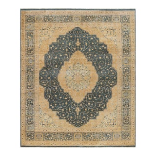 Vintage Moroccan Hand Knotted Wool Area Rug, Gray - 8'1" X 9'10" For Sale