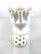 Vintage White Ceramic Tulipiere Style Flower Frog Vase With Pedestal Base For Sale - Image 10 of 11