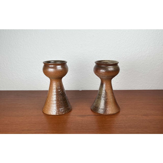 Mid-Century Modern Danish Studio Pottery Candleholder from Gunni Nordström, 1960s, Set of 2 For Sale - Image 14 of 18