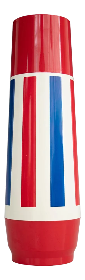 Red White and Blue Rocket Shape Thermo-Serv Thermos
