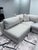 Rove Concepts Milo Corner Sectional With Ottoman- Mist Gray-Gently Used(2022) For Sale - Image 4 of 12