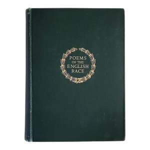 Antiquarian Book "Poems of the English Race" C 1921 Charles Scribner's Sons N Y