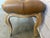 French Louis XV Style Tufted Bench - Caramel Leather For Sale - Image 9 of 14