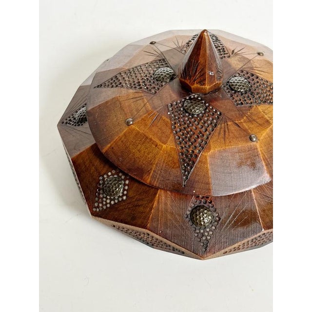 Vintage Wooden Gold Box, France, 1970s For Sale - Image 10 of 13