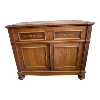 Antique Elm Sideboard, Early 1900s For Sale