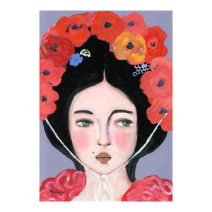 Gitana, Beekeeper's Daughter, Contemporary Oil Portrait Painting by Alexandra Swistak