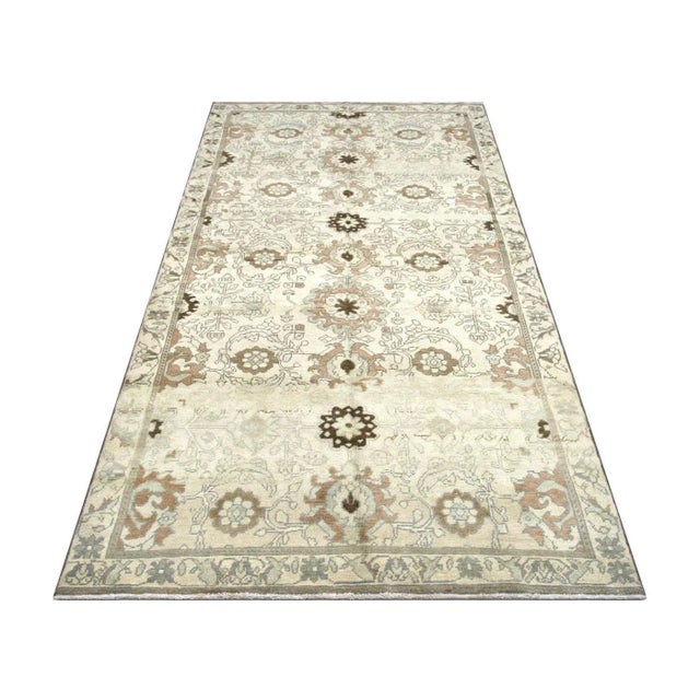 1960s 1960s Turkish Oushak Rug For Sale - Image 5 of 6