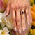 Natural Sapphire Diamond Ring 6.5 14k W Gold 2.35 TCW Certified For Sale - Image 9 of 13