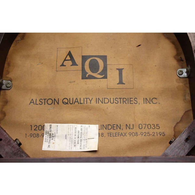 Wood & Black Vinyl Dining Chair by Alston Industries Chairish