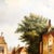 Mid 20th Century Large Scale Mid-Century Dutch Street Scene Oil on Canvas Painting After Willem Koekkoek For Sale - Image 5 of 11