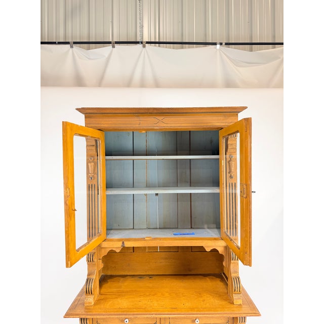 19th Century Honey Pine Step Back Hutch For Sale In New York - Image 6 of 9