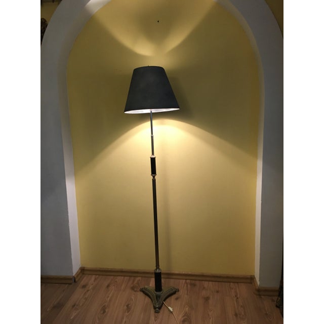 Silver Floor Lamp, 1950s, in Very Good conditions. Designed 1950 to 1959 European Plug (up to 250V).The wiring of this...