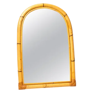 Arched Bamboo Mirror, 1970s