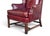 Vintage Burgundy Leather Wingback Chair With Brass Nailhead Trim by Baker For Sale - Image 17 of 18