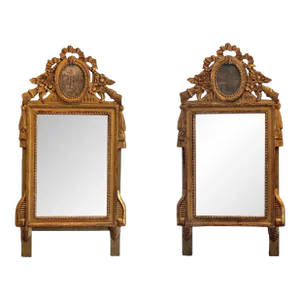 Pair of 19th Century Italian Giltwood Mirrors