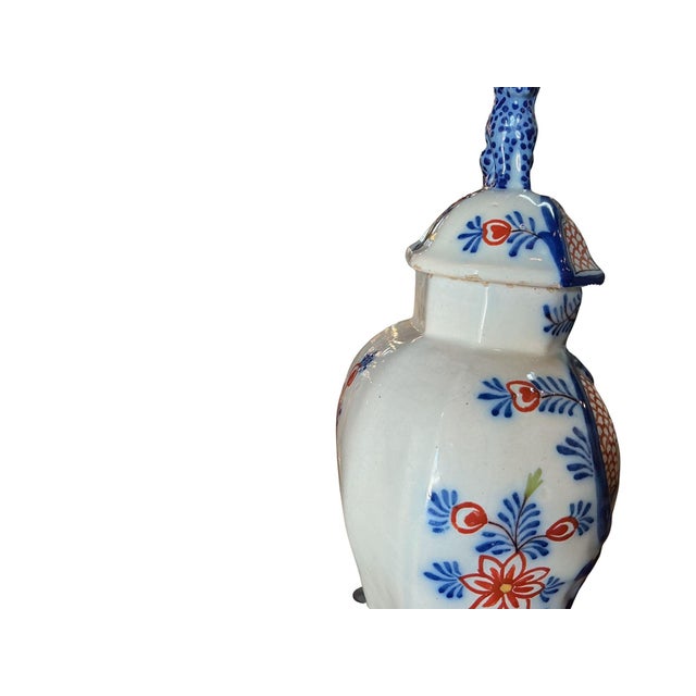 Blue Early 19th Century Polychrome Delft Ginger Jars For Sale - Image 8 of 18