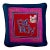 Hand-Embroidered Needlepoint "Cat Lady" One-of-a-Kind Original Pillow For Sale