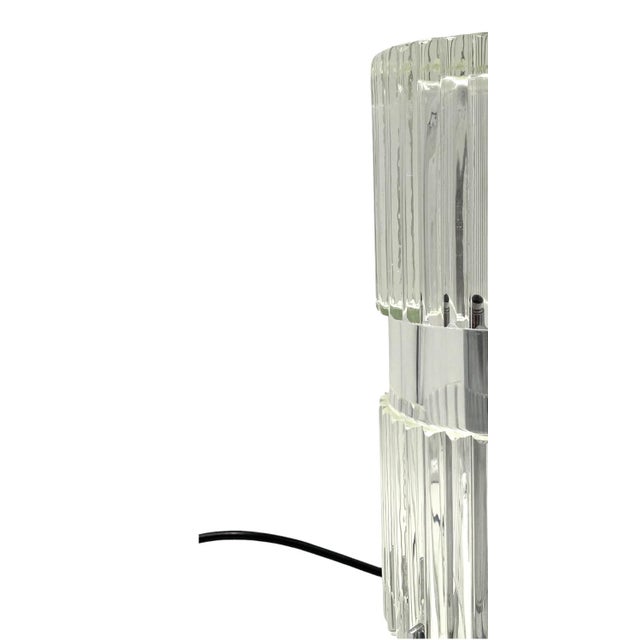 Vintage Italian Glass Table Lamp, 1970s For Sale - Image 10 of 16